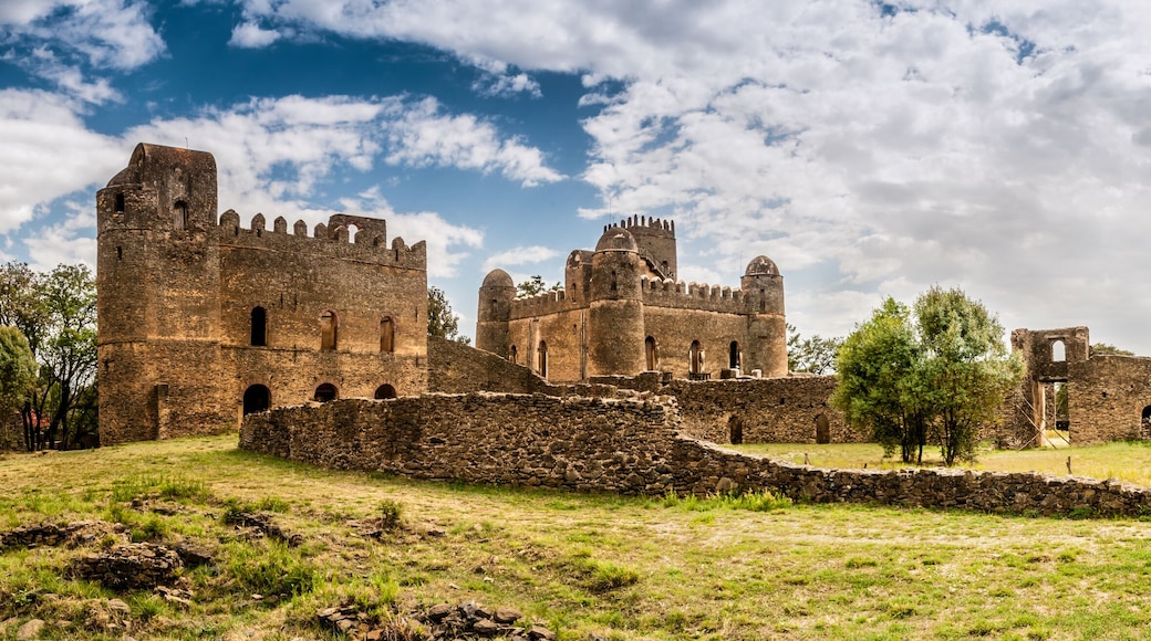 Panorama view at the Fasilides castle