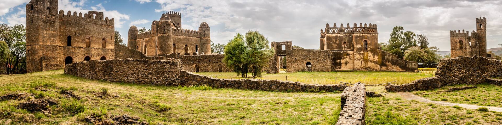 Panorama view at the Fasilides castle