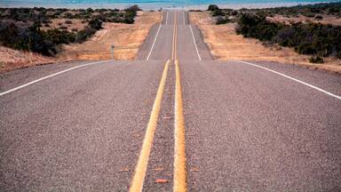 U.S. Highway 385 between Marathon, Texas, and Big Bend National Park.