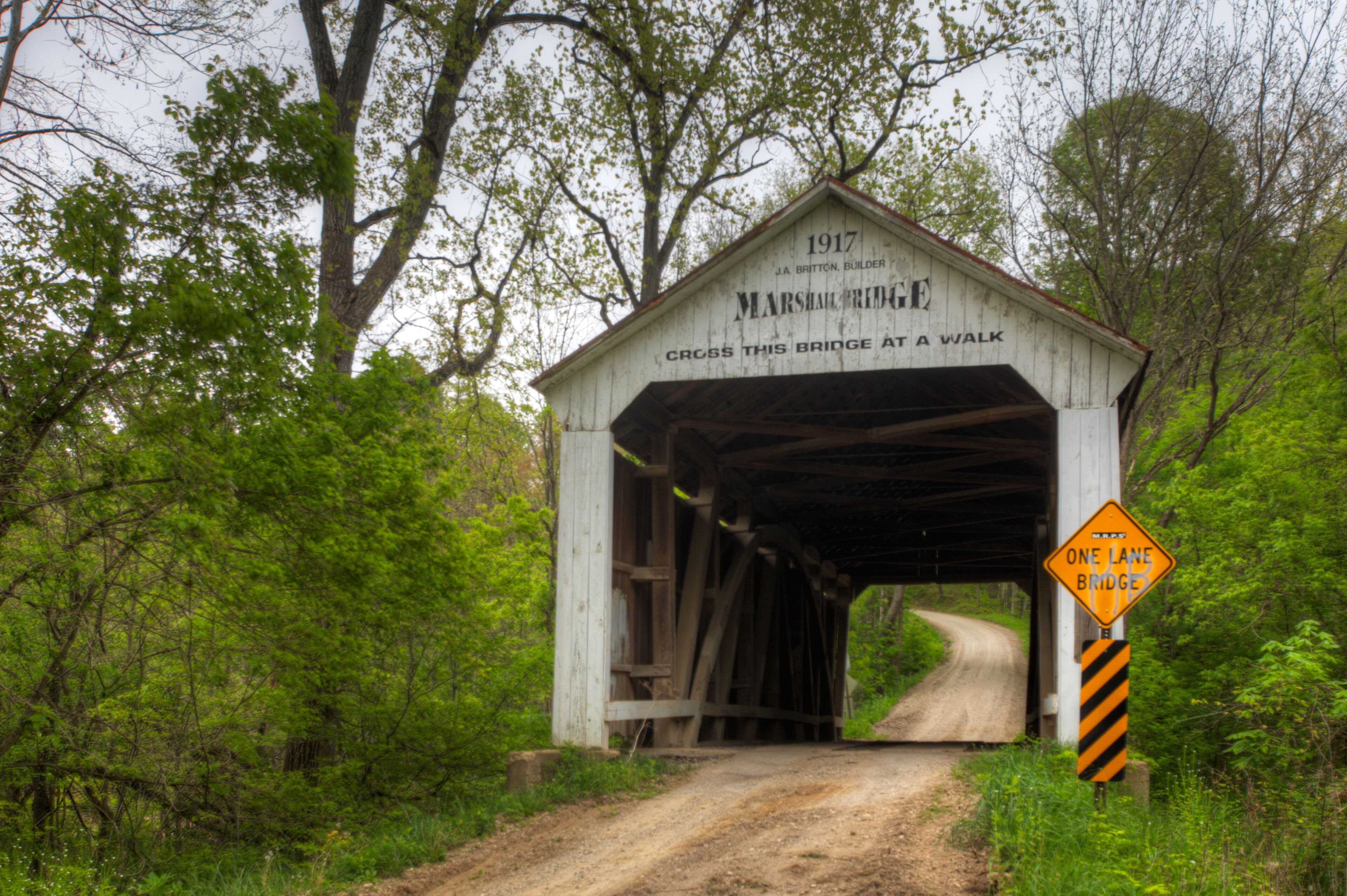 Marshall Covered Bridge in Indiana, United States