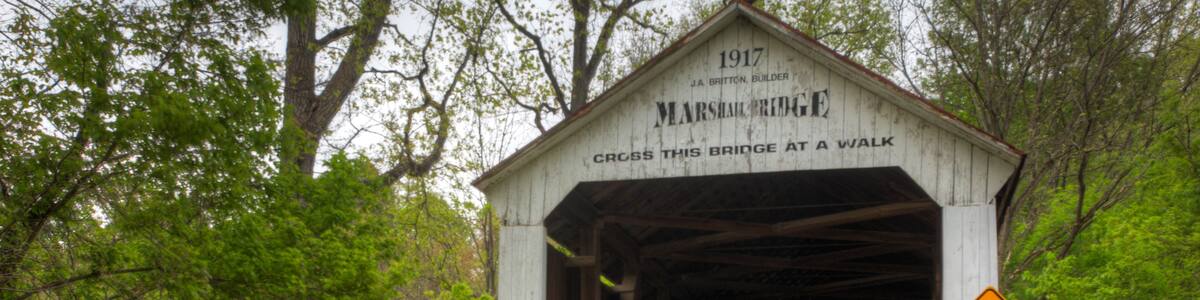 Marshall Covered Bridge in Indiana, United States
