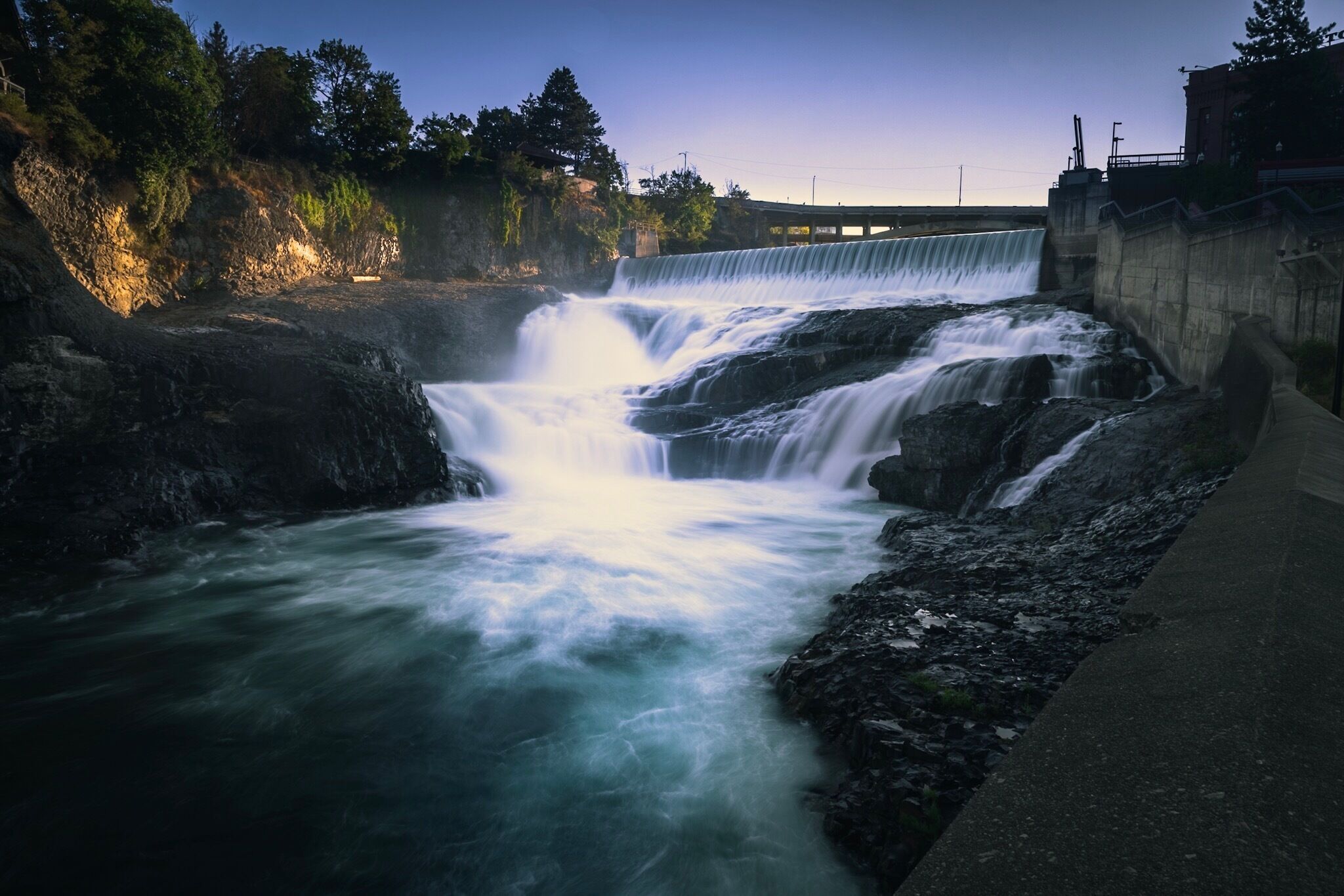 Early morning at Spokane Falls in Spokane, WA
#goldenhour 
#sunrise 
#LikeALocal 