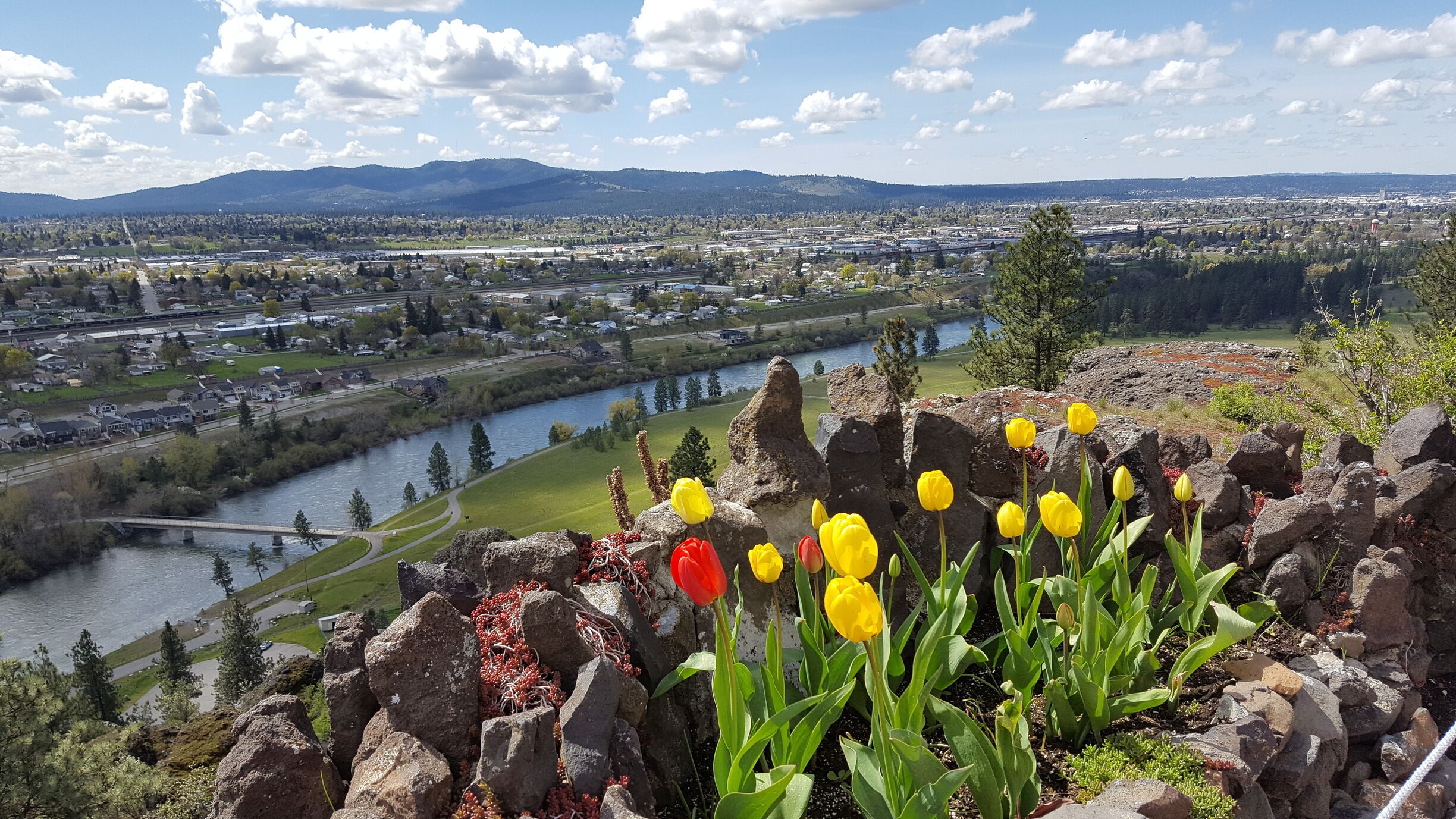 View overlooking the Spokane River. #SpringFun