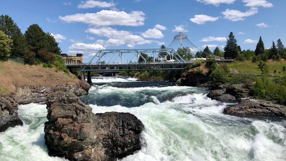 Such a pretty site in downtown Spokane.