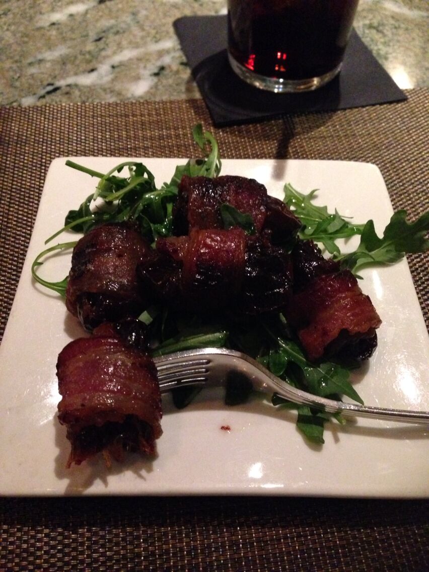 Trevi is a little wine bar and cafe in the Mashpee Commons. They have a great wine selection, but I go there for the dates wrapped in bacon. Yum!