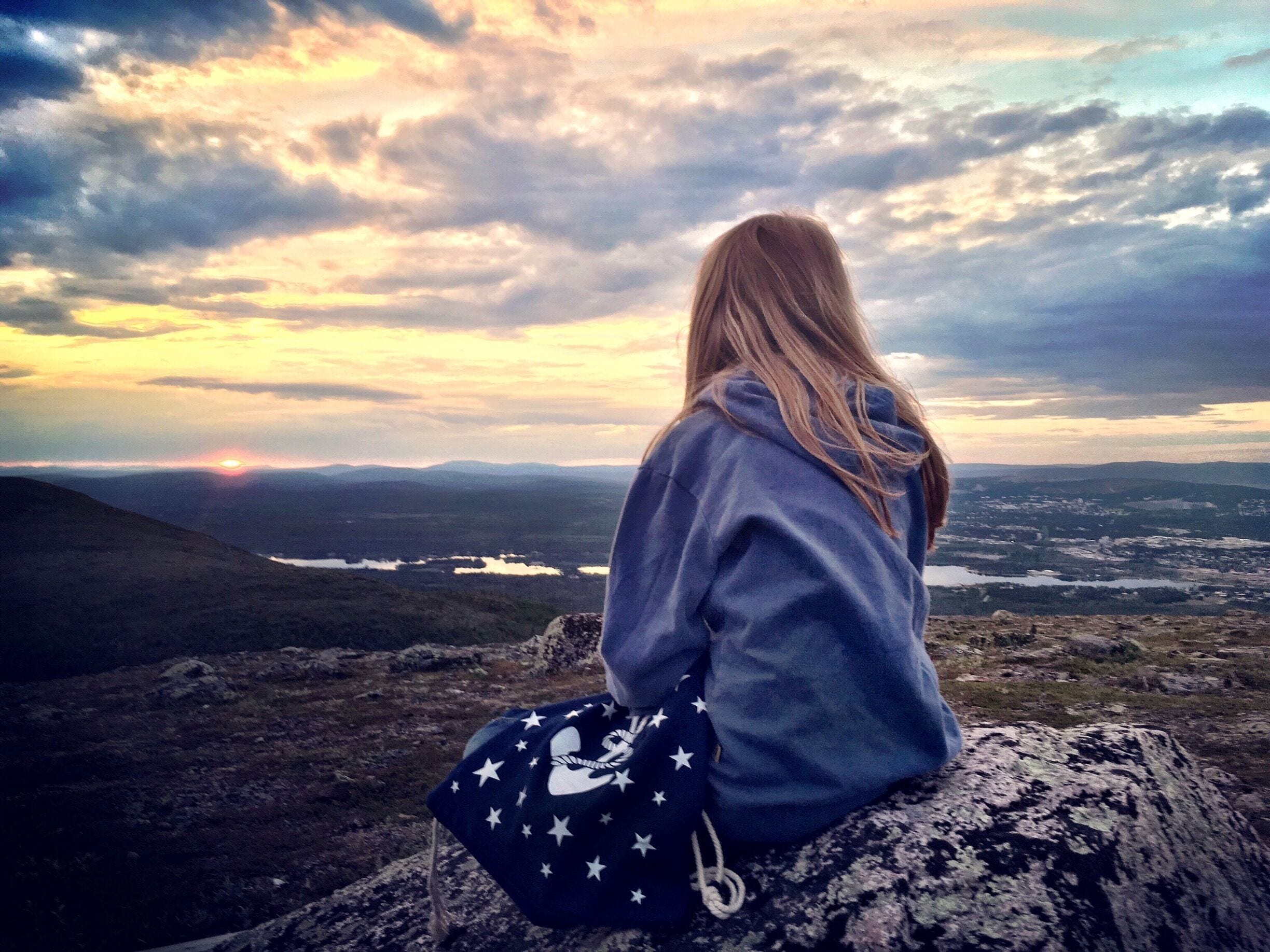 Midnight sun in Sweden