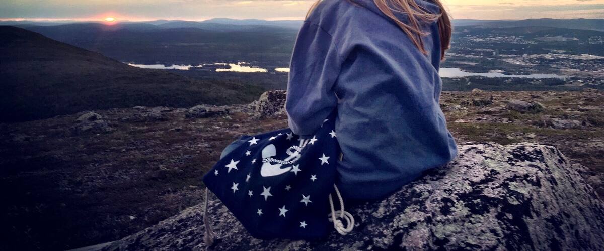 Midnight sun in Sweden