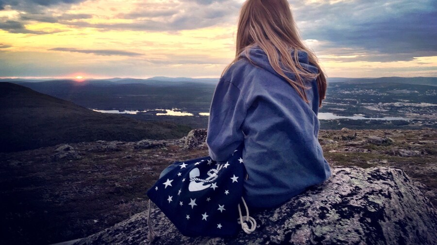 Midnight sun in Sweden