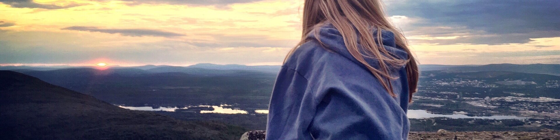 Midnight sun in Sweden