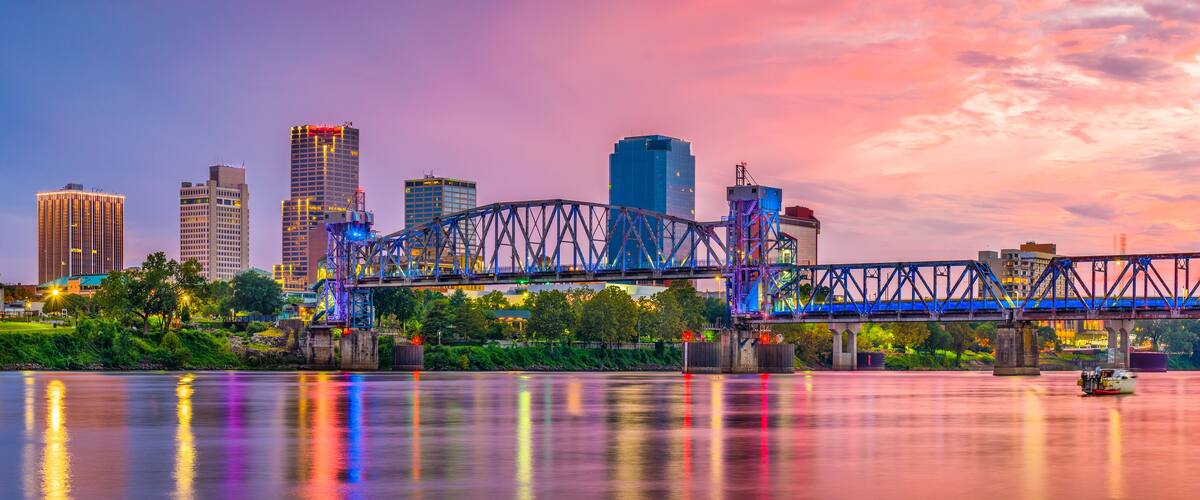 Little Rock, Arkansas, USA Skyline