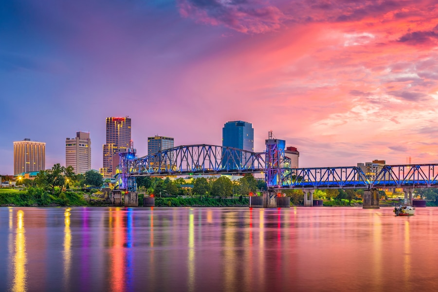 Little Rock, Arkansas, USA Skyline