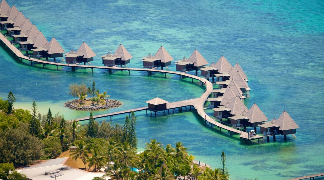 New Caledonia featuring general coastal views, a luxury hotel or resort and colourful reefs