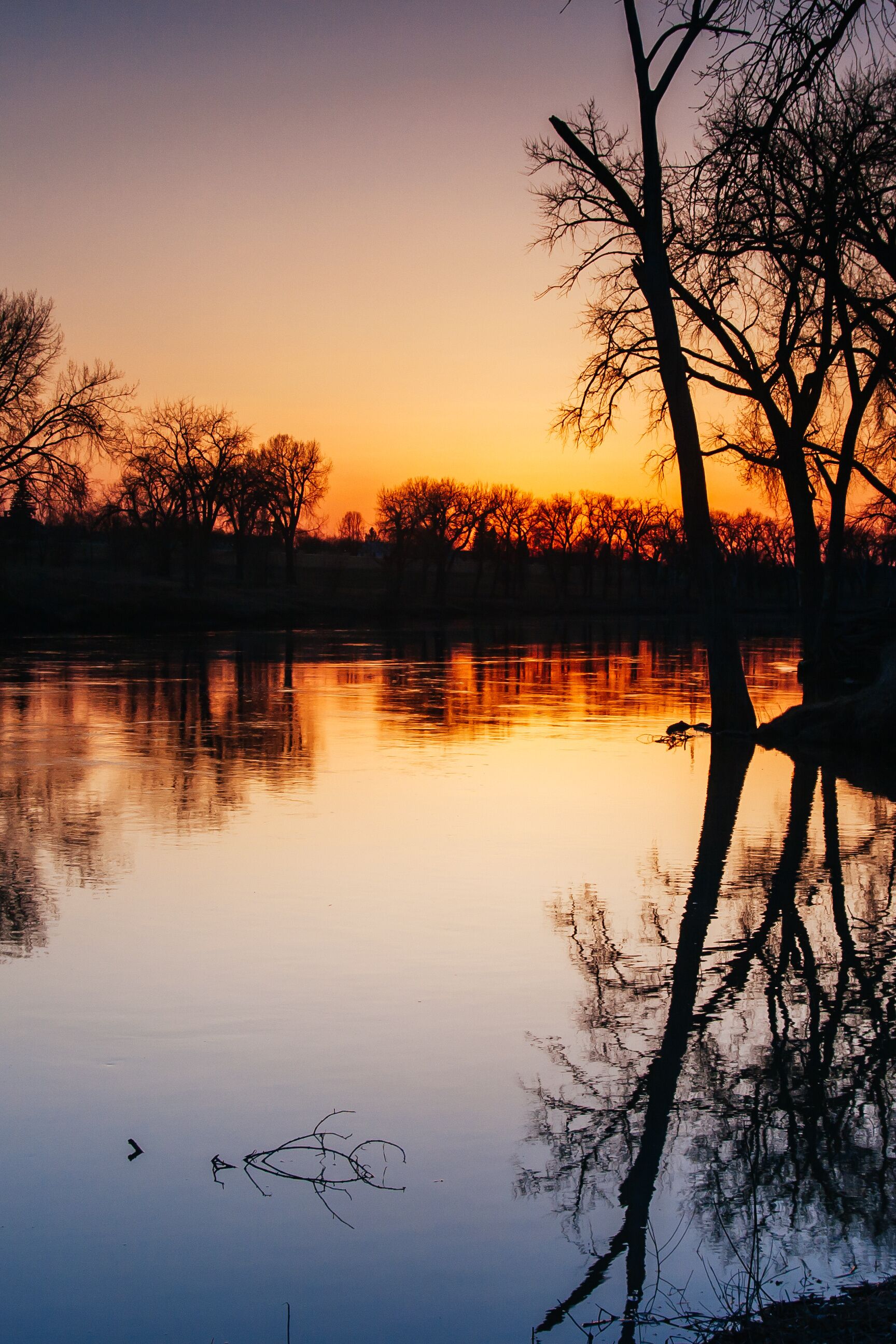 Red River in Grand Forks USA