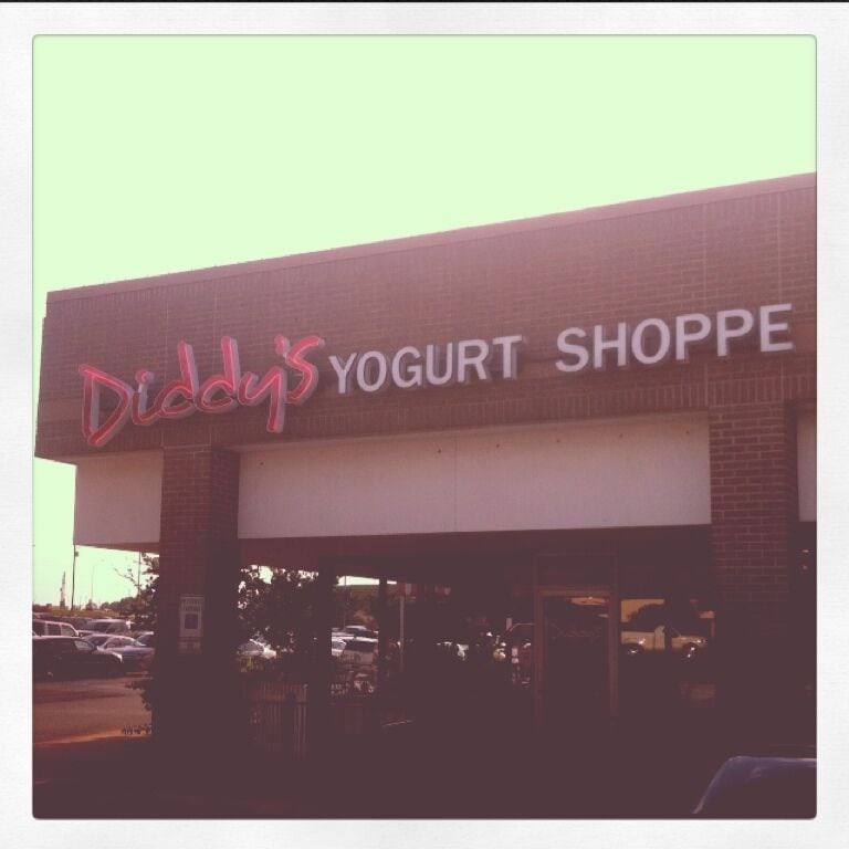 Frozen yogurt with all the toppings