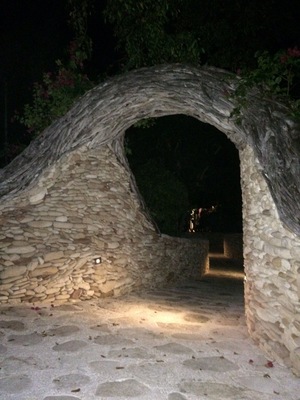 Great stone work and dinner at French leave