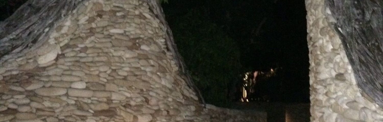 Great stone work and dinner at French leave