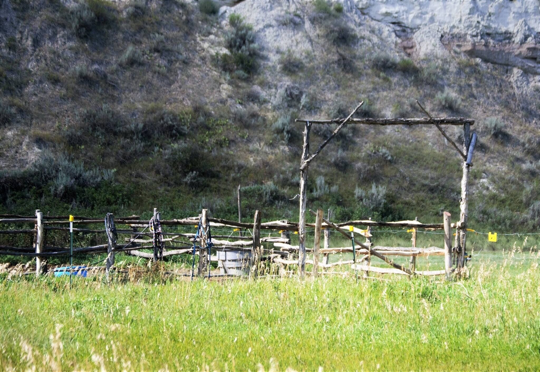 The stables a part of the Chateau de Mores farmland 