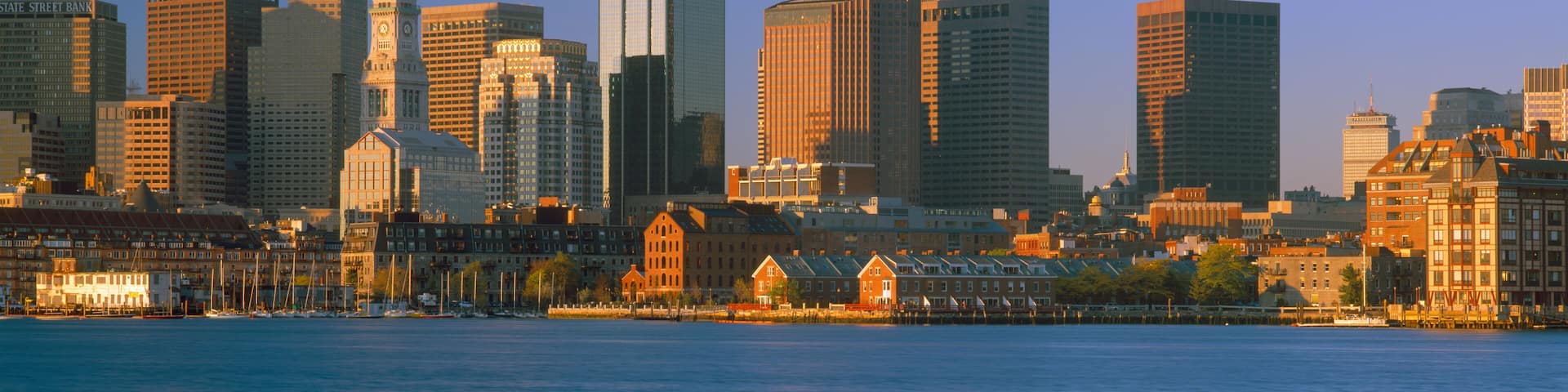 Boston Harbor from South Boston, Sunrise, Massachusetts