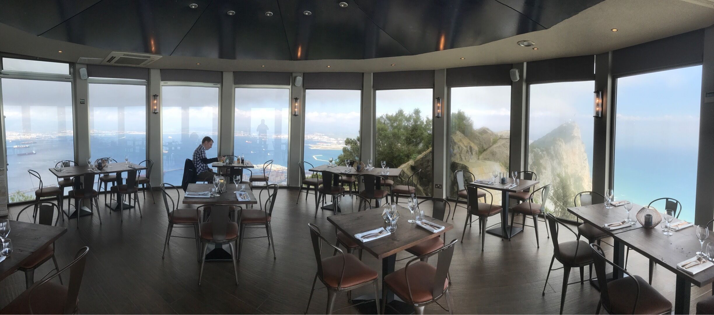 At the top the rock, a stunning place for lunchtime 