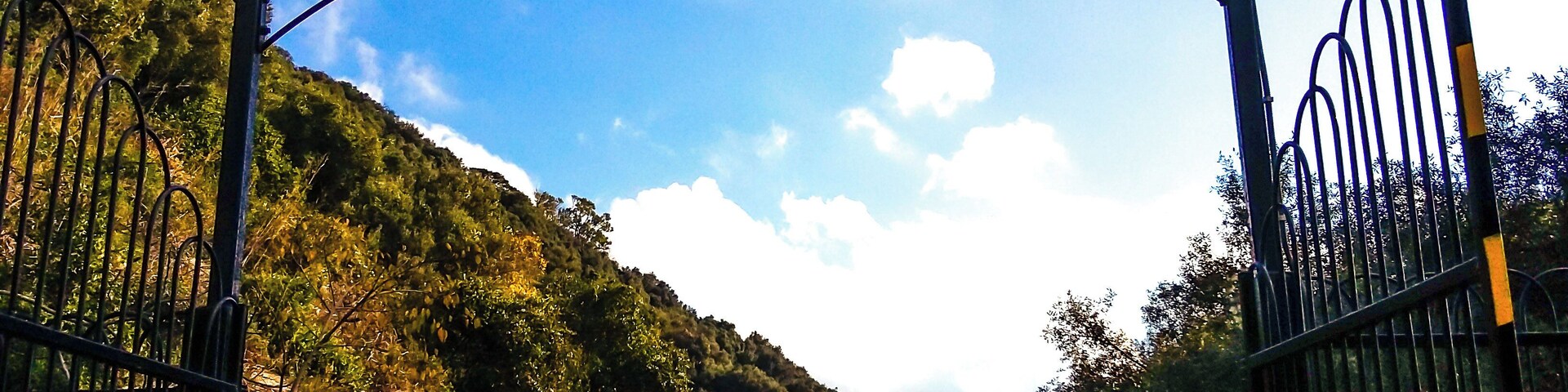 Entrance of the nature reserve parc in Gibraltar