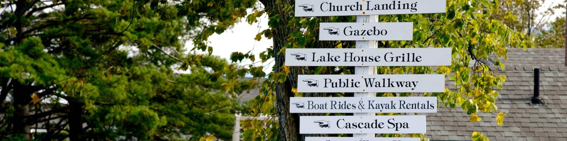 Meredith featuring signage