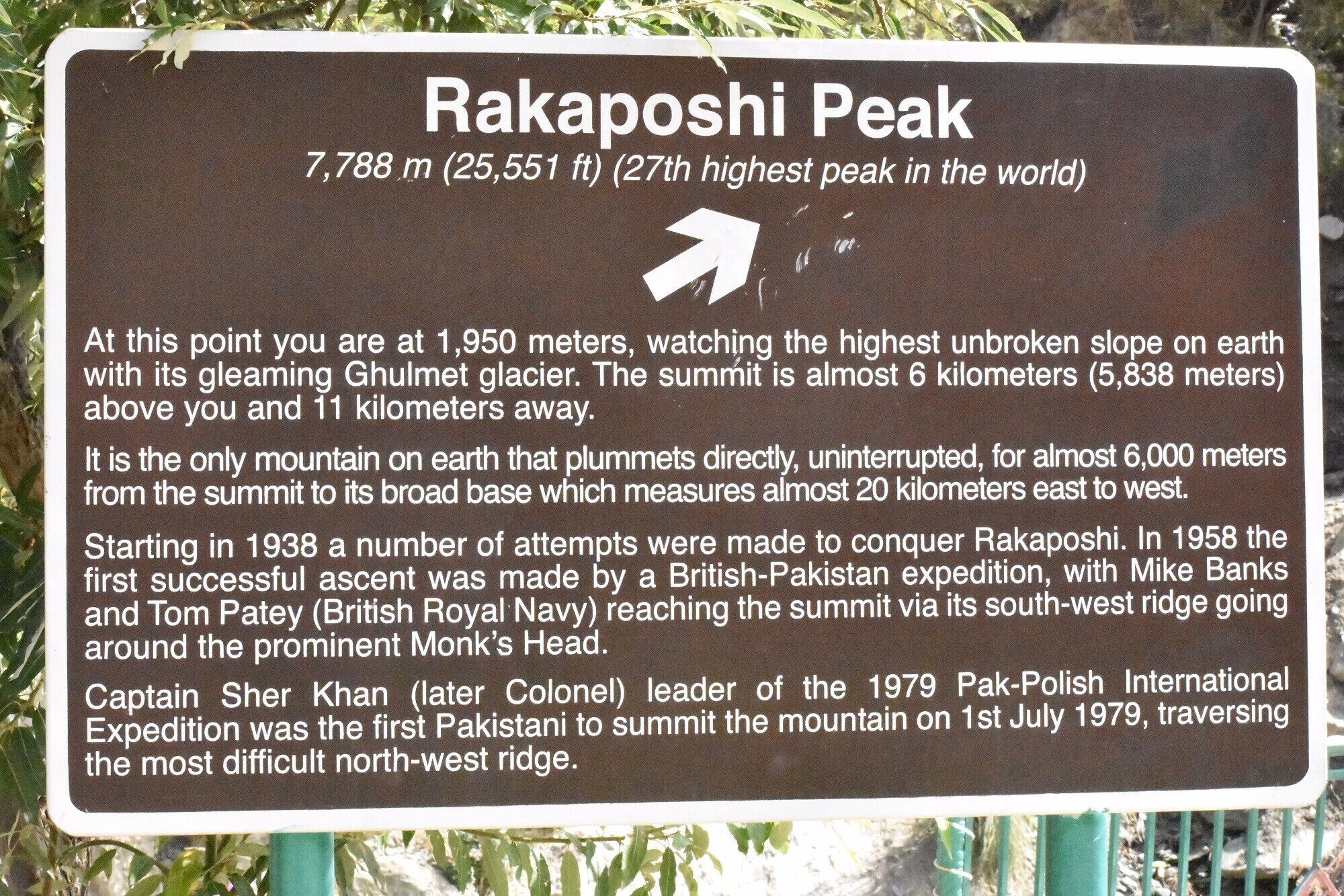 Rakaposhi Peak info