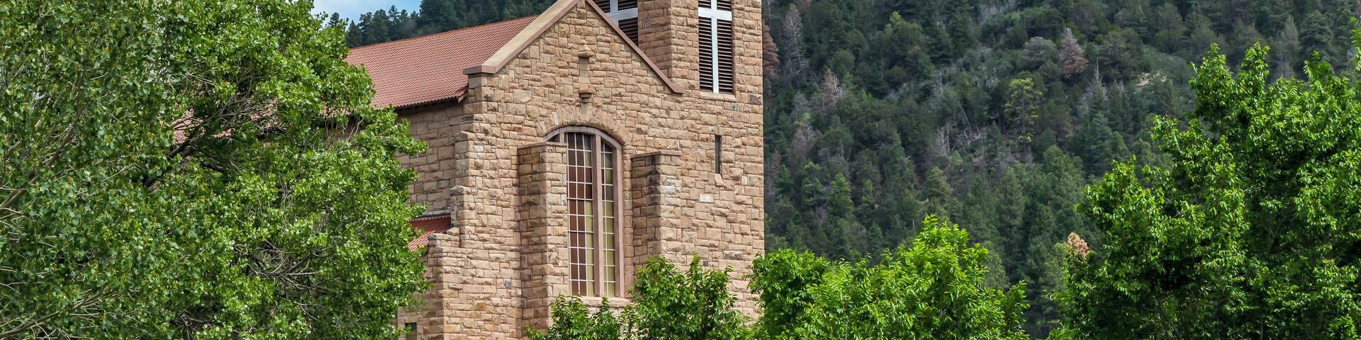 Historic Apache Mission in Mescalero, NM. A must stop to visit when driving through Mescalero.