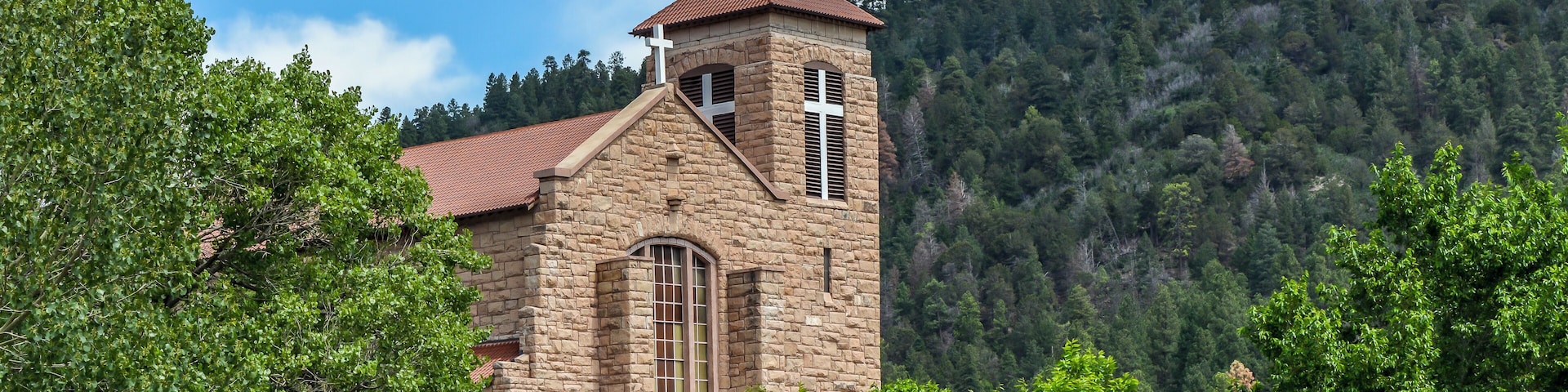 Historic Apache Mission in Mescalero, NM. A must stop to visit when driving through Mescalero.