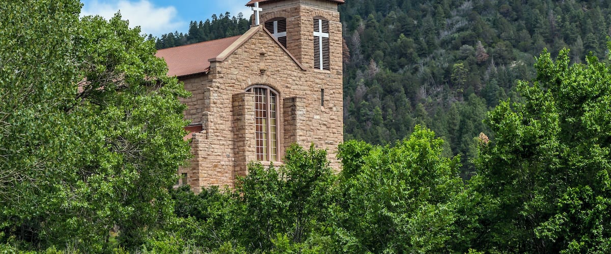 Historic Apache Mission in Mescalero, NM. A must stop to visit when driving through Mescalero.