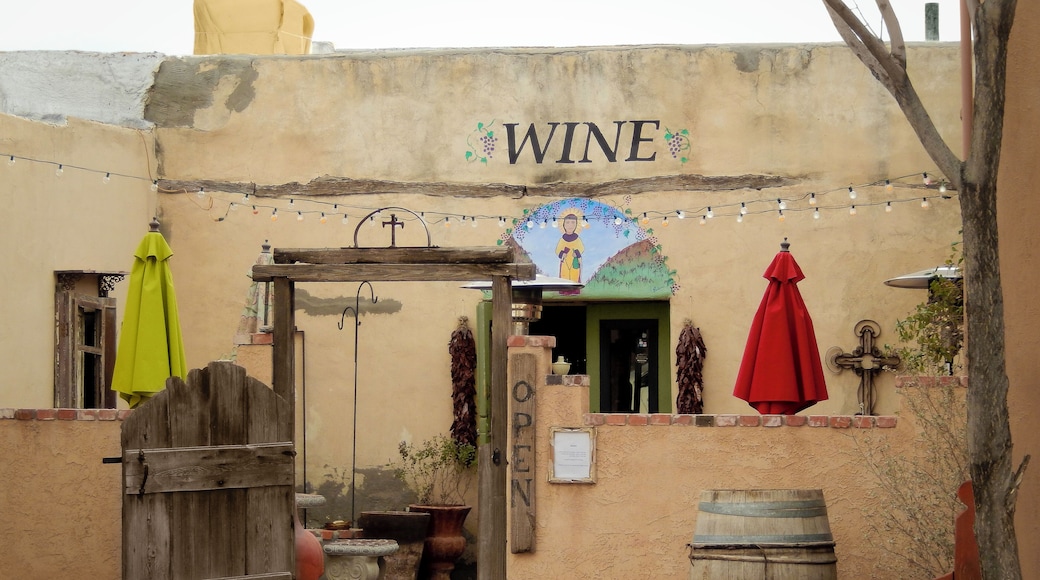 One of the quaint spots in Mesilla, NM to relax and enjoy a glass of wine while enjoying live music on the weekends.
Photo was taken on a very gloomy day.