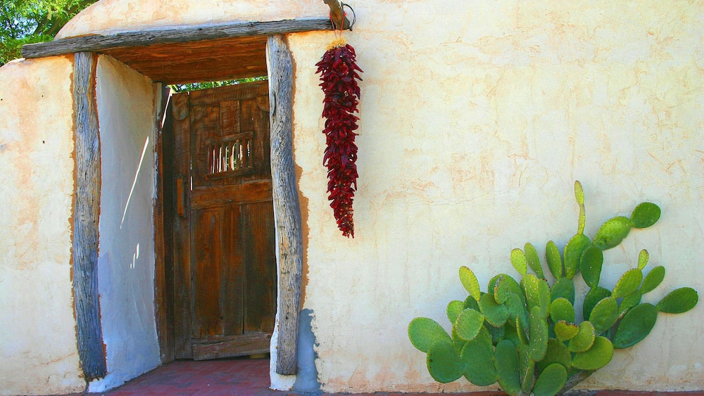 Red chile doorway Mesilla NM