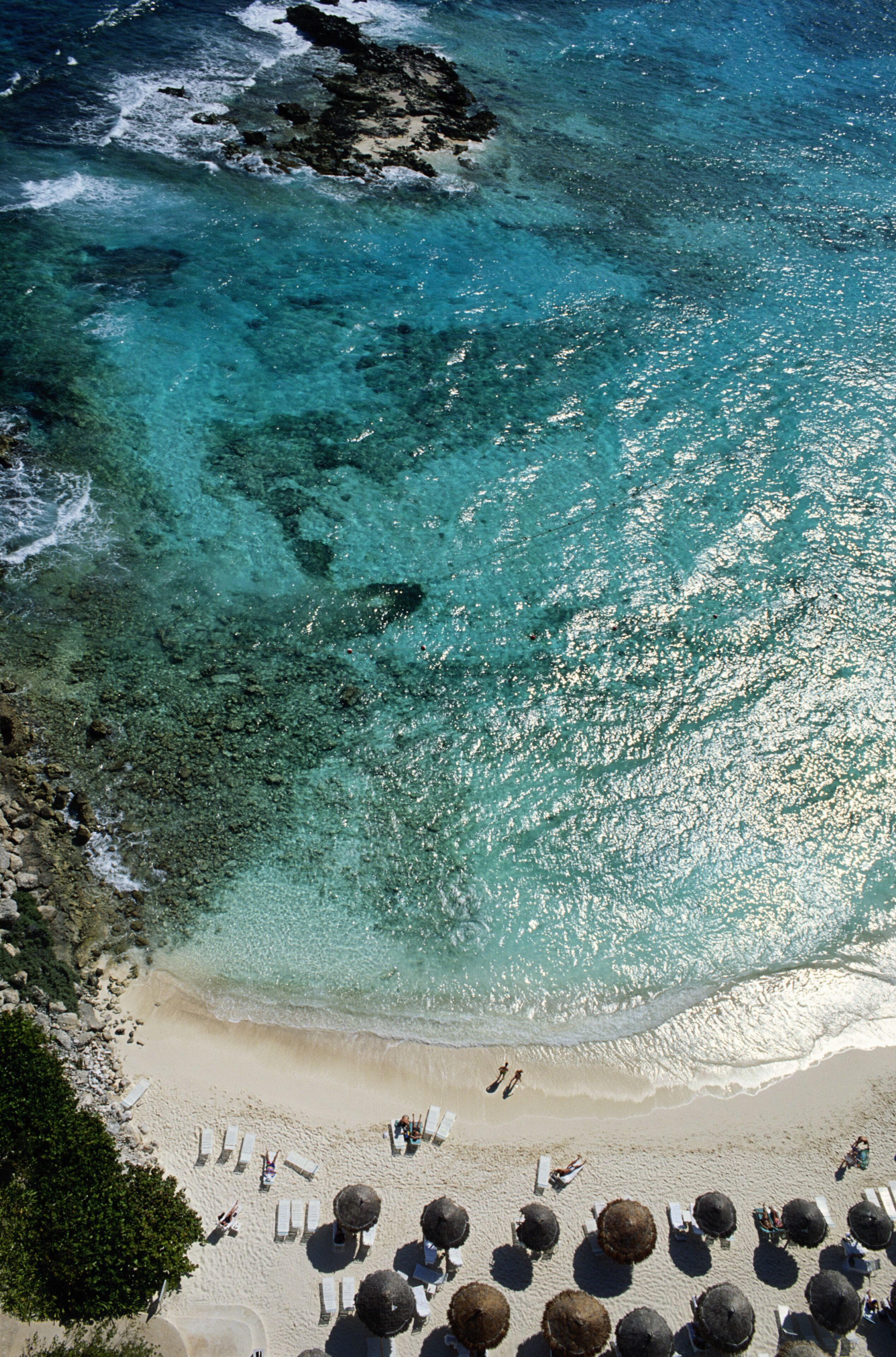 Aerial View of a Beach in Mexico