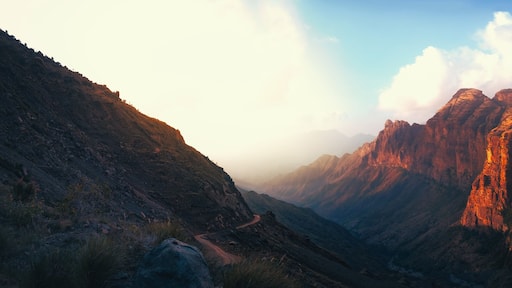 Panoramic view of the valley of Jabal Qahar, Saudi Arabia (HIGH RESOLUTION)