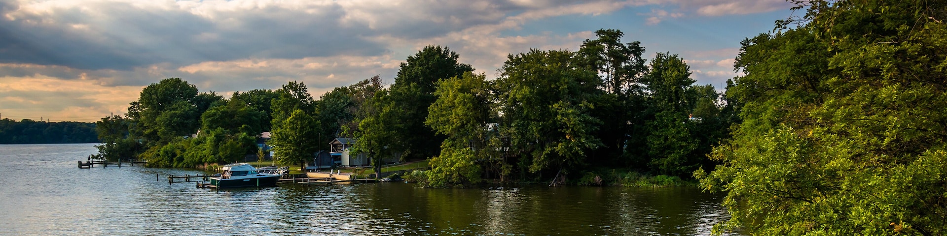 The Back River in Essex, Maryland.