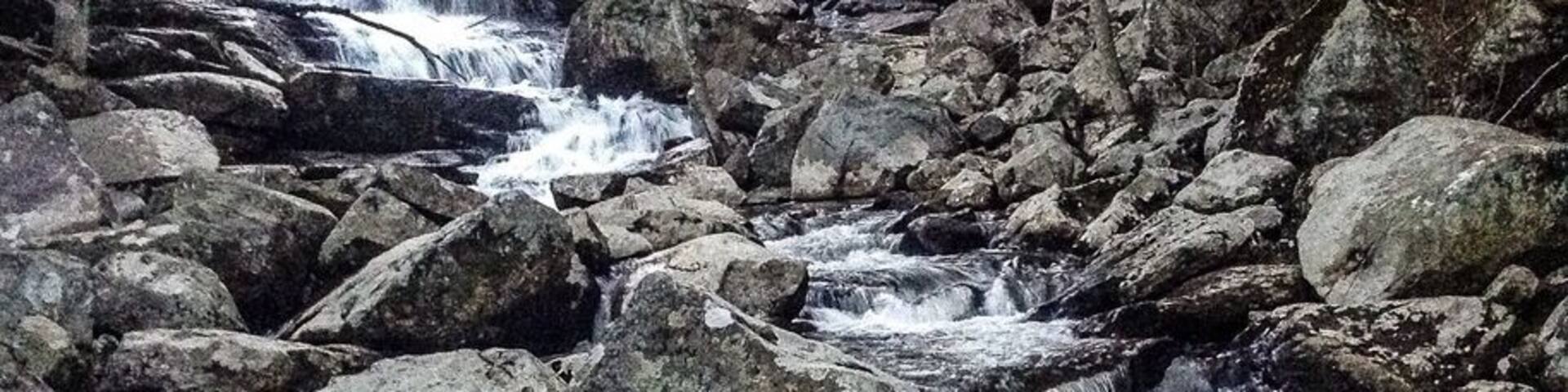 Beautiful waterfalls nestled away in the countryside.