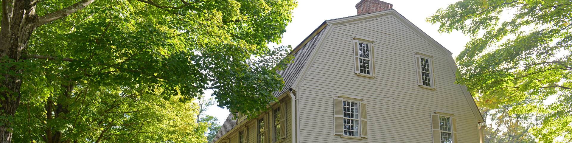 The Old Manse in Minute Man National Historical Park, Concord, Massachusetts, USA. This building was built for William Emerson.
