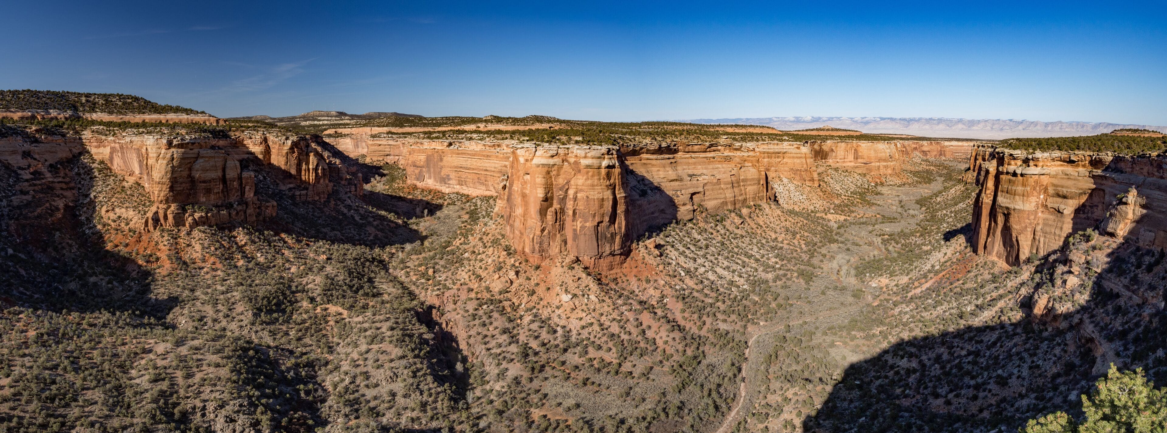 Panorama of Colorado National Monument from Red Canyon Overlook