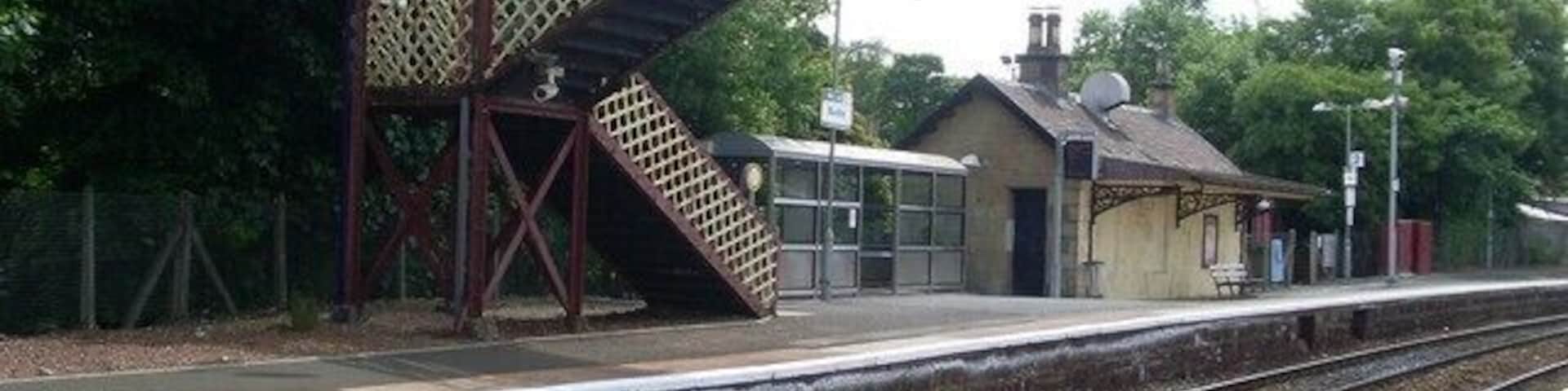 Busby railway station On the Glasgow to East Kilbride line.
