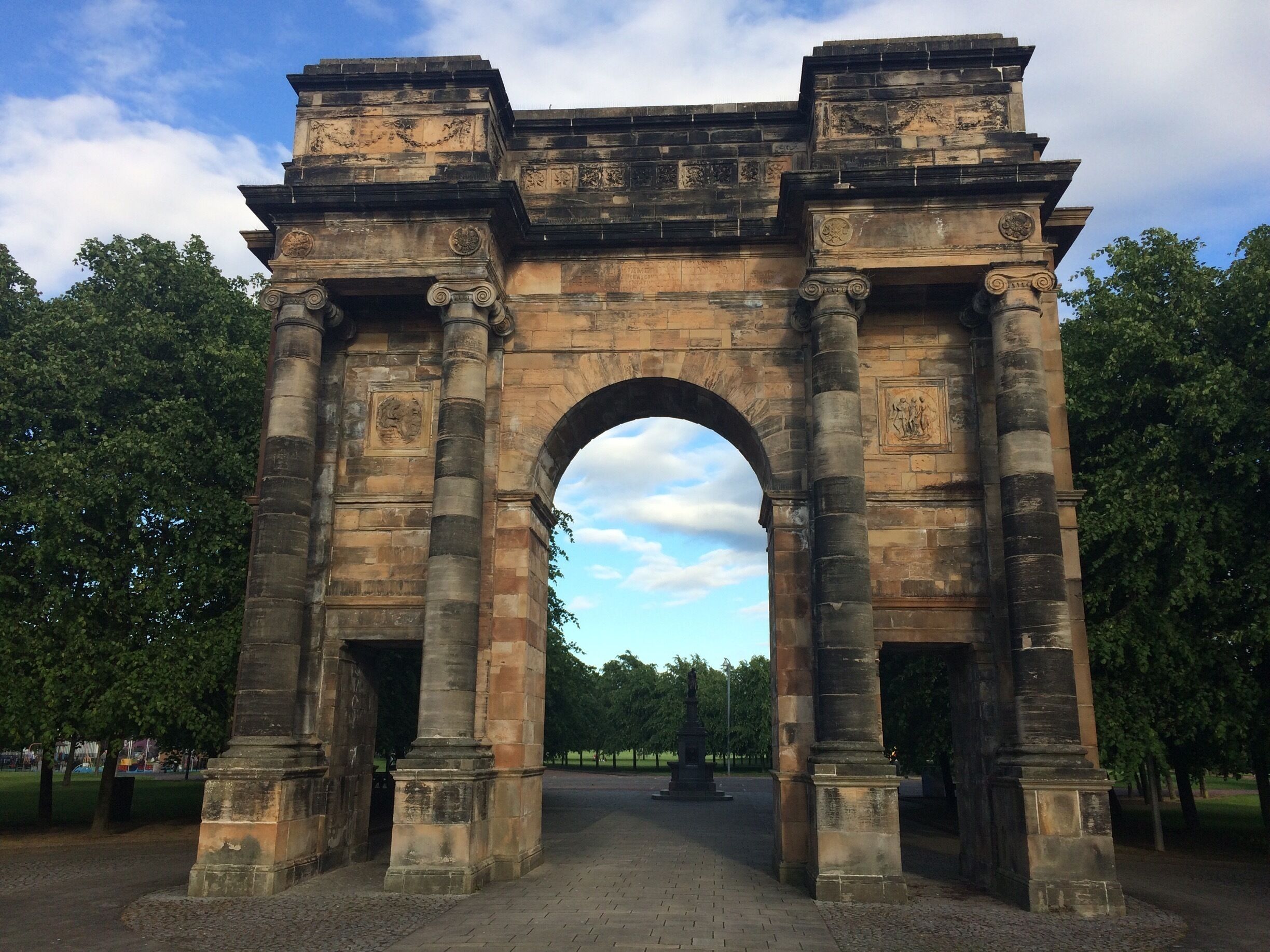 Where hangings used to take place, just outside glasgow green