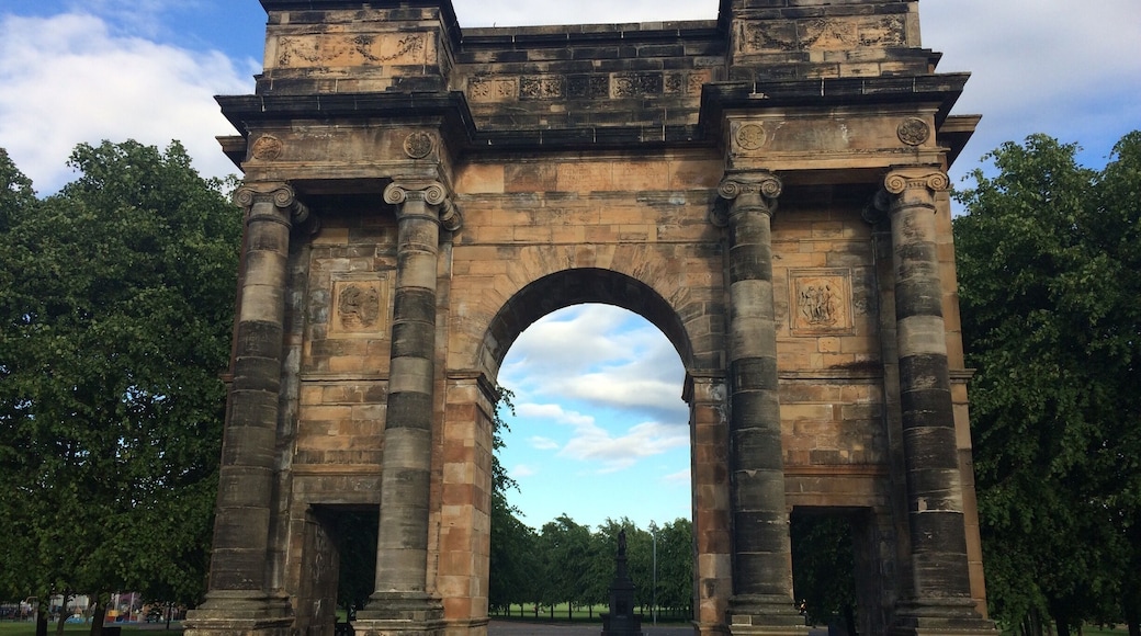 Where hangings used to take place, just outside glasgow green