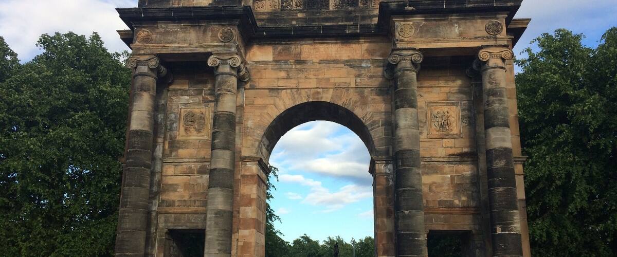 Where hangings used to take place, just outside glasgow green