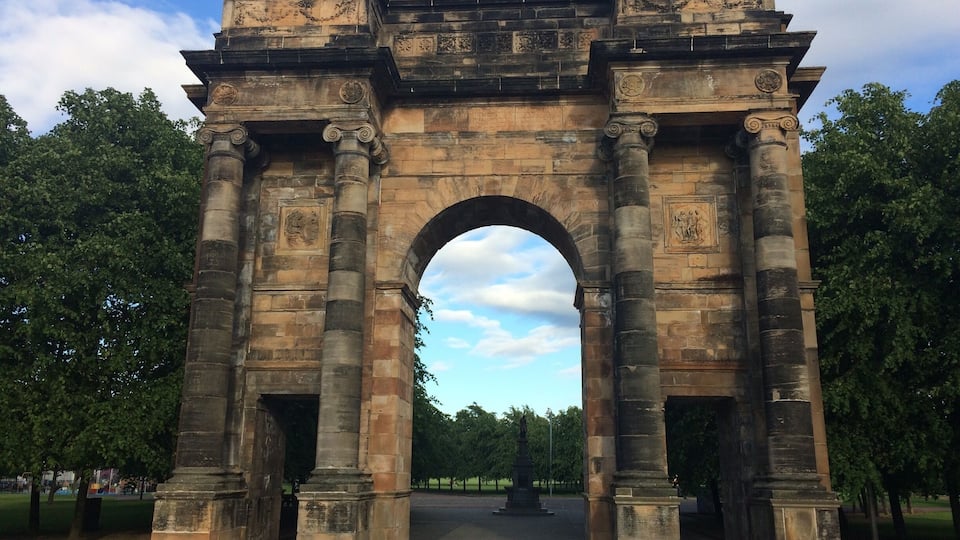 Where hangings used to take place, just outside glasgow green