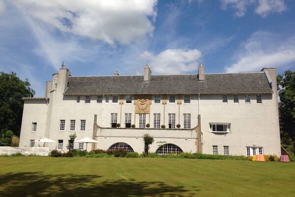 Charles Rennie Macintosh's "House For an Art Lover". A beautiful house where you can also have a lovely meal and then visit the walled garden afterwards.