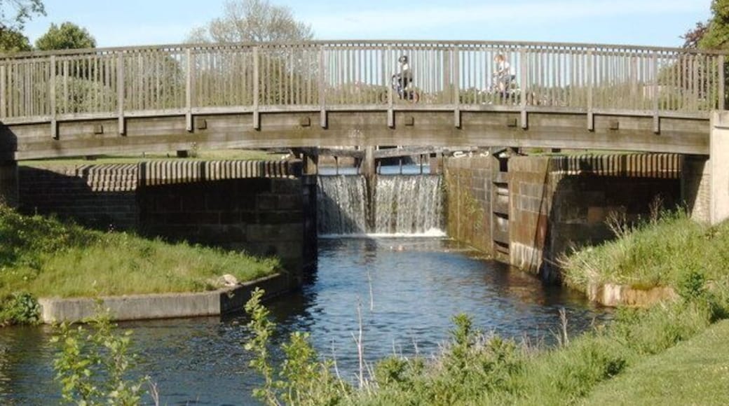 Wooden Footbridge over the Forth and Clyde Canal at Lock 32