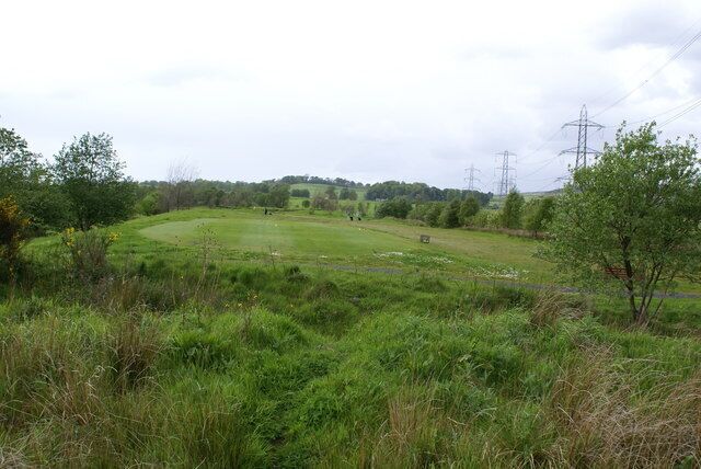 Kirkintilloch Golf Club Whilst this patch of golf course seems like any other, its hidden secret is that the Kelvin Valley Railway ran directly through this section (the top of a disused bridge can be seen through the bushes in the distance). The railway footpath has been re-aligned to follow the boundary of the golf course, giving walkers an unexpected detour round the fairway.