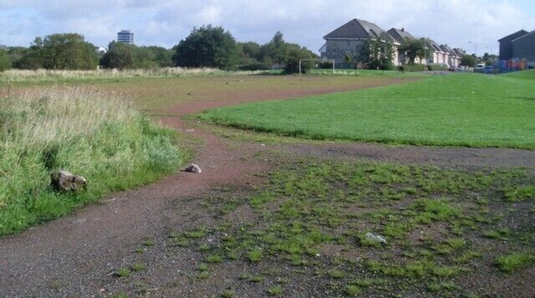 Football pitches at Cardowan By Clayhouse Road.
