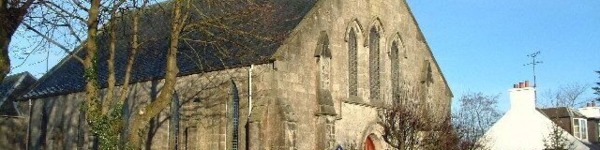 Caldwell Parish Church. Church of Scotland church building on Neilston Road, Uplawmoor