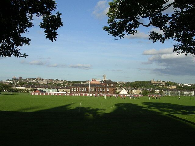 Playing fields at Jordanhill College.