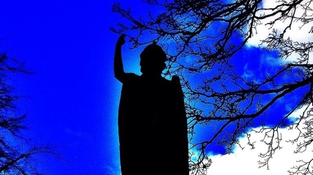 #statue #shadow #sky #silhouette #glasgow