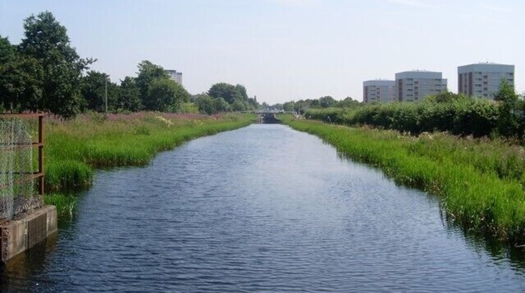 Forth and Clyde Canal Viewed from the lock gate.